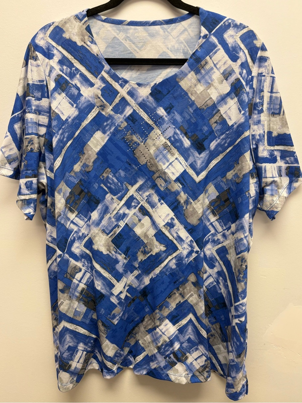4 for $25 💙 Alia Blue Abstract Print Top 3X 💙